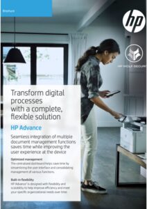 Broschüre HP Advance OnPrem Print Solution Dokumentenmanagement von Sysprint AG zur Verfügung gestellt