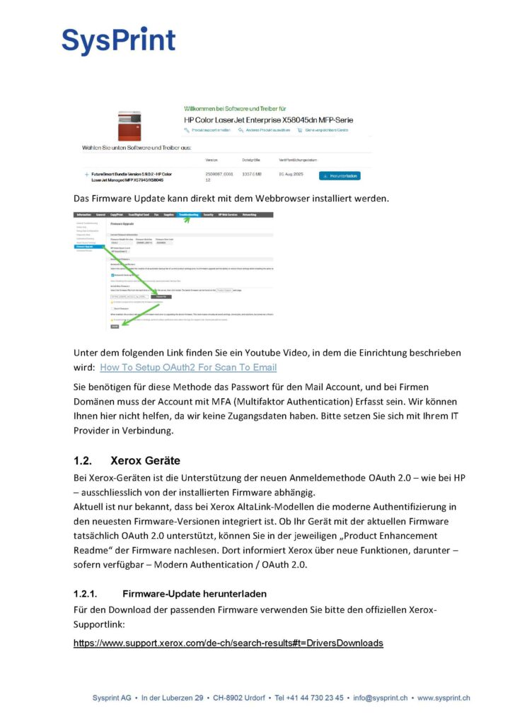 2_Scan2mail von Microsoft Basic Authentifizierung schaltet ab: 3 Lösungsvarianten von Sysprint AG zur Verfügung gestellt